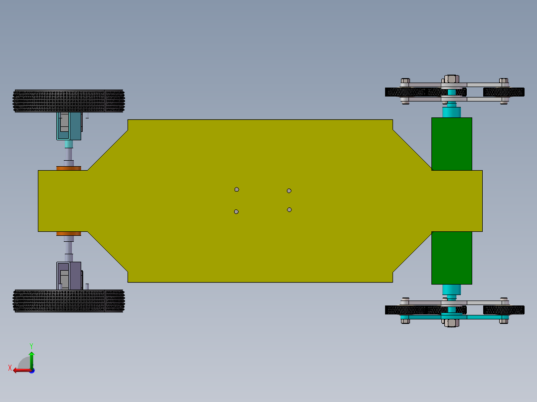 载物爬楼梯运输车的结构设计3D(含说明书)后视图