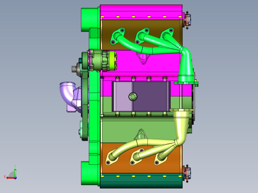 水平对置式热能动力设备后视缩略图