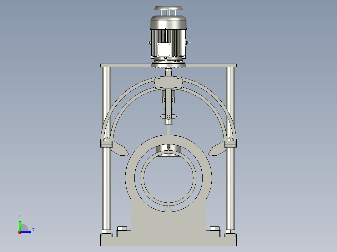 相贯线自动氩弧焊焊接机左视图