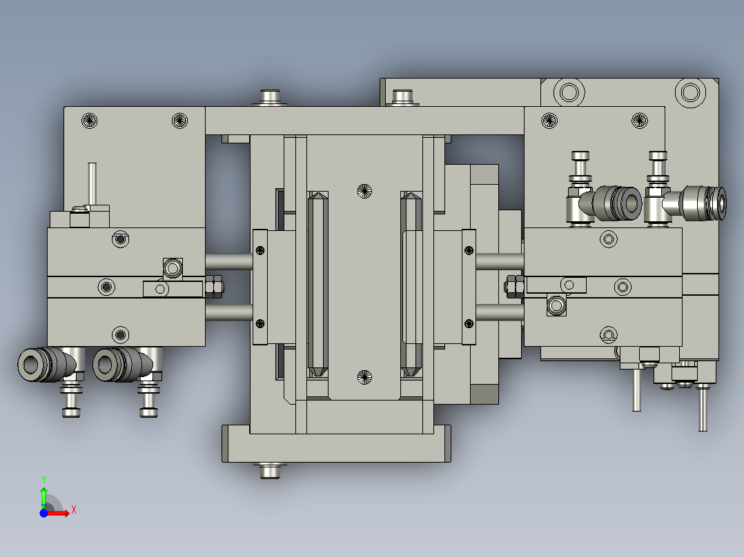 卸料组件前视图