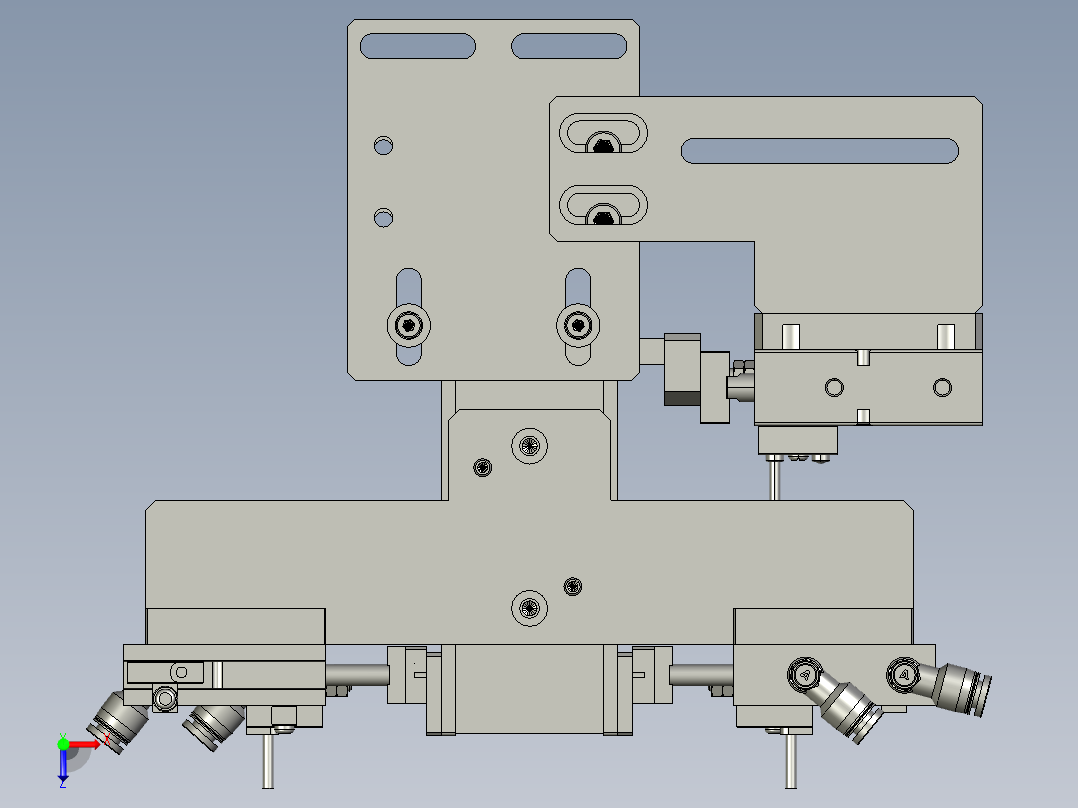 卸料组件俯视图