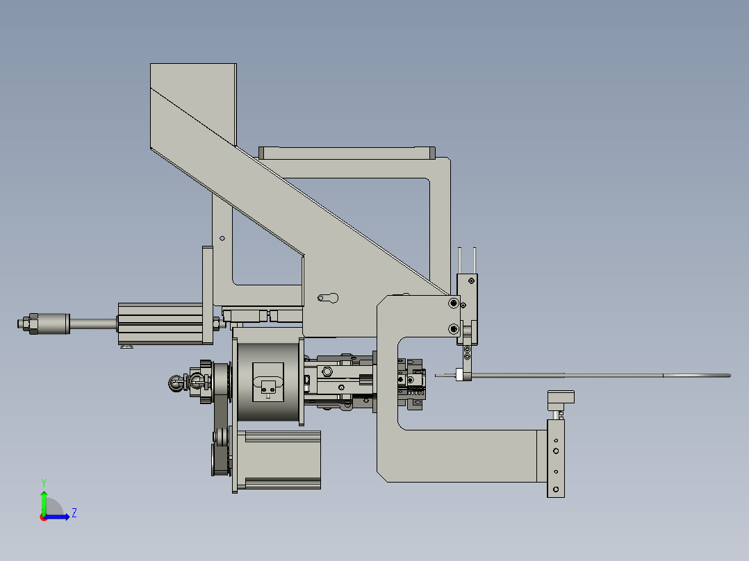 2018SOLIDWORKS1301Z脱铝箔机构左视图