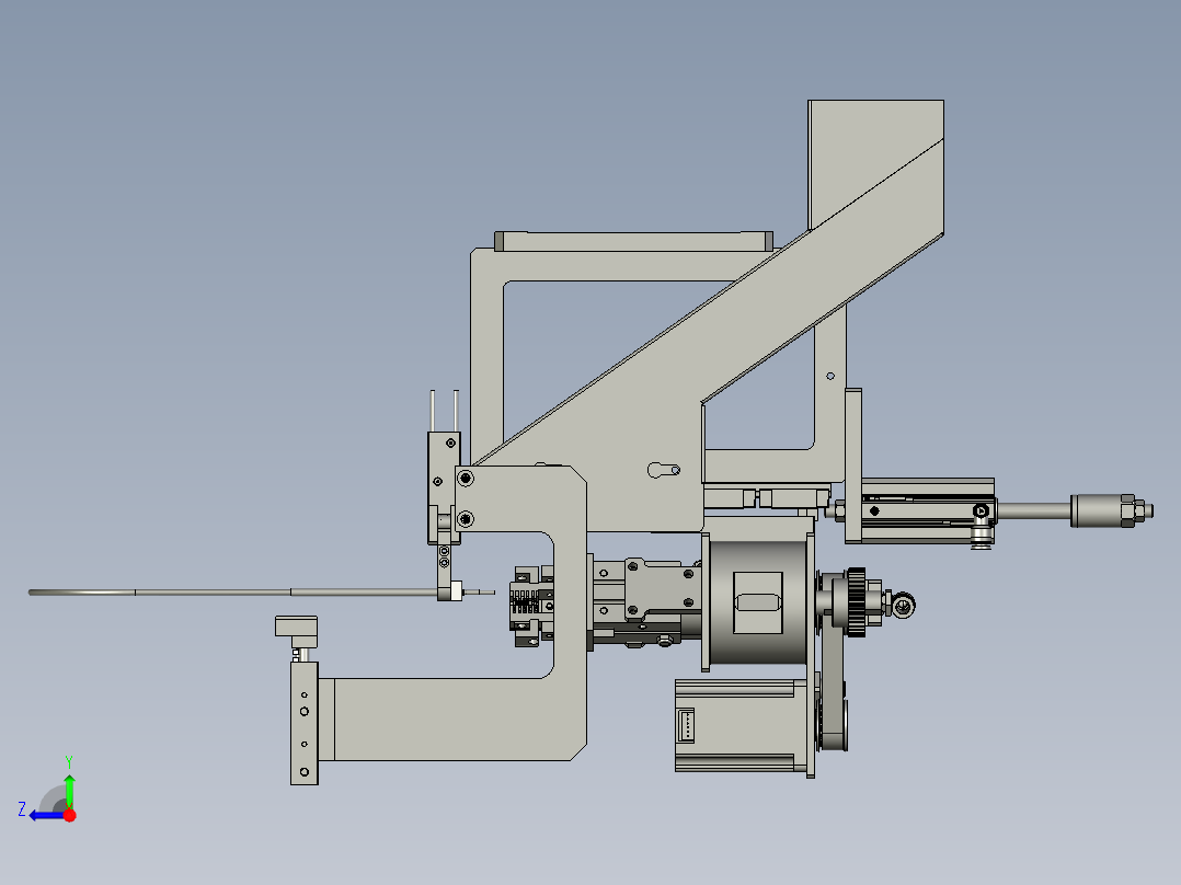 2018SOLIDWORKS1301Z脱铝箔机构右视图