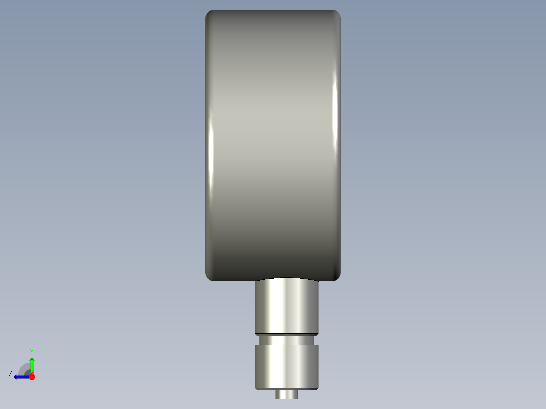 CQVP压力表Y-400右视图