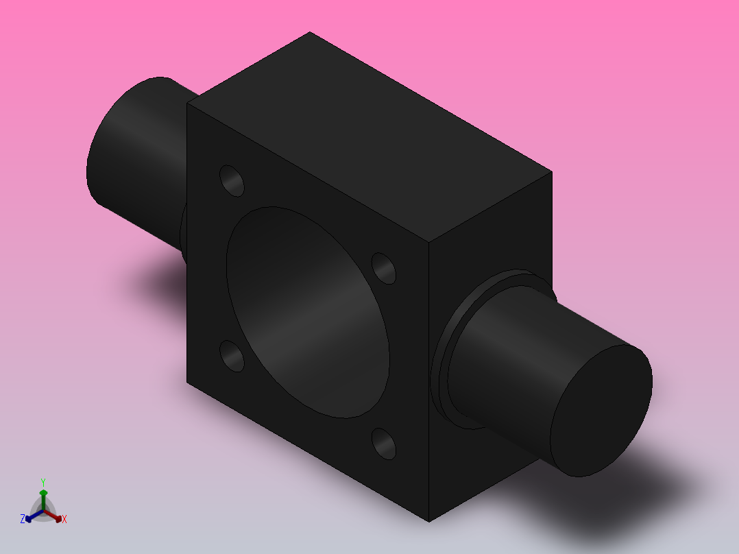 TC中间铰轴[40]气缸附件主视图