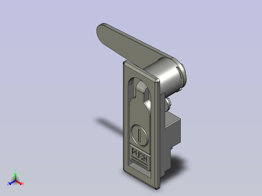 men-门把手-带锁-01-03-02-090101-新33主视图