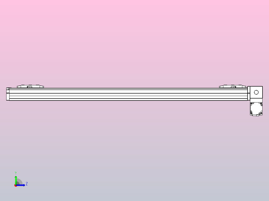 皮带直线轴双滑块型TPA-GCBS-80-P60-L425-RP-M20-N3左视图