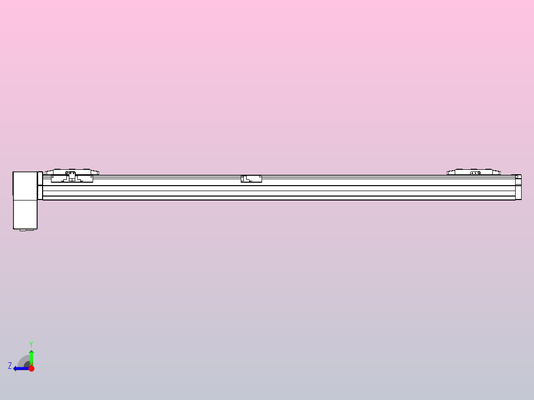 皮带直线轴双滑块型TPA-GCBS-80-P60-L425-RP-M20-N3右视图