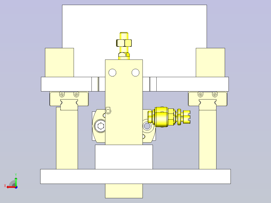 一种倍速倍行程机构3D图纸后视图