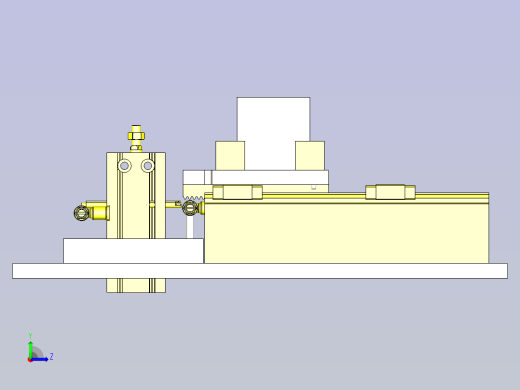 一种倍速倍行程机构3D图纸左视缩略图