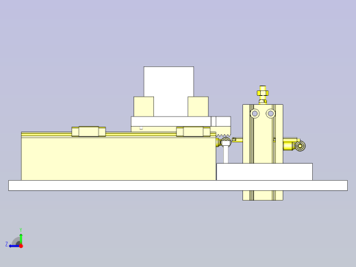 一种倍速倍行程机构3D图纸右视缩略图