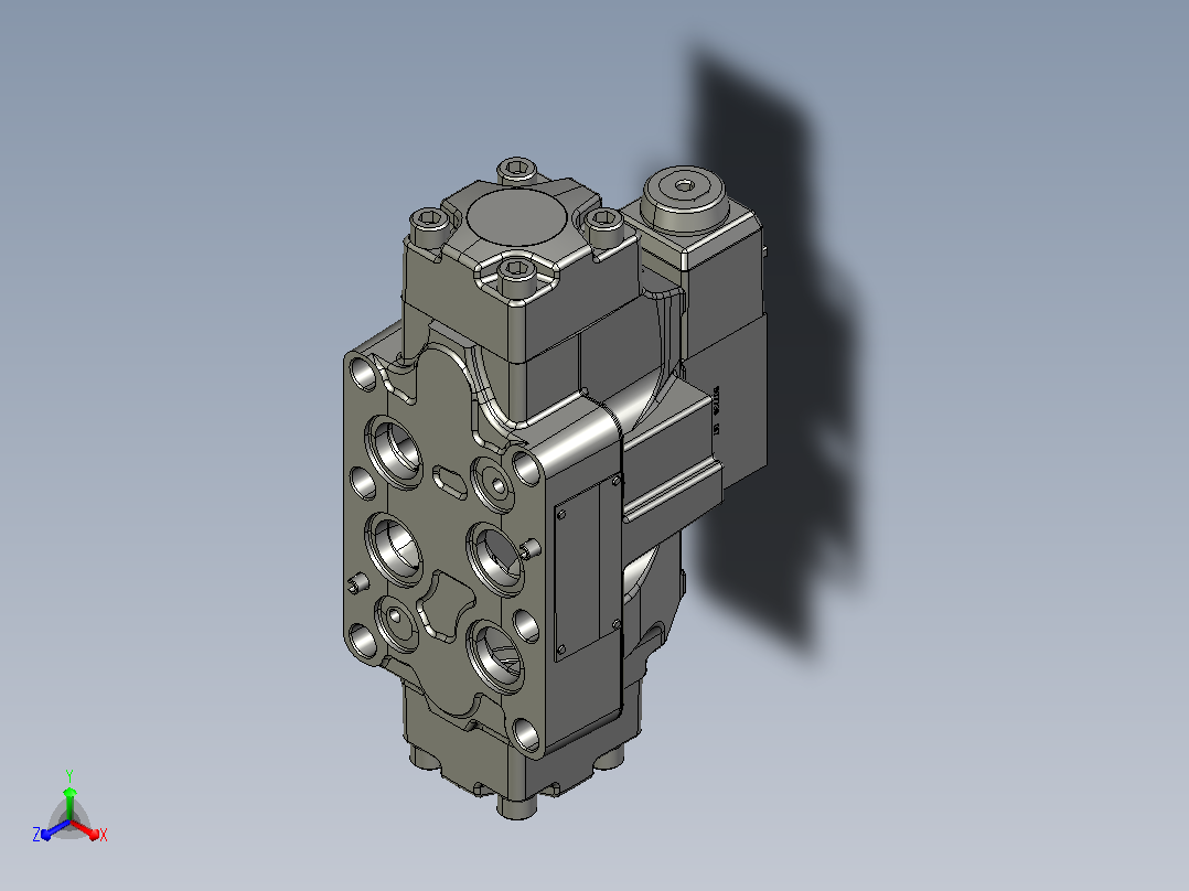 伊顿液压元件DG5V-8-H-A-M-U-10-AC-ROCK正等轴测图