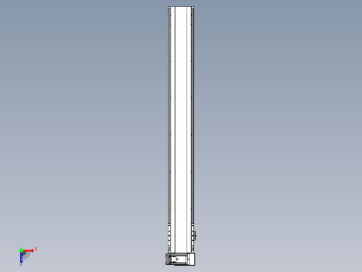 皮带直线轴半封闭可选导轨TPA-HNB-140D-120-L1100-RU-Y-P40-N3俯视缩略图