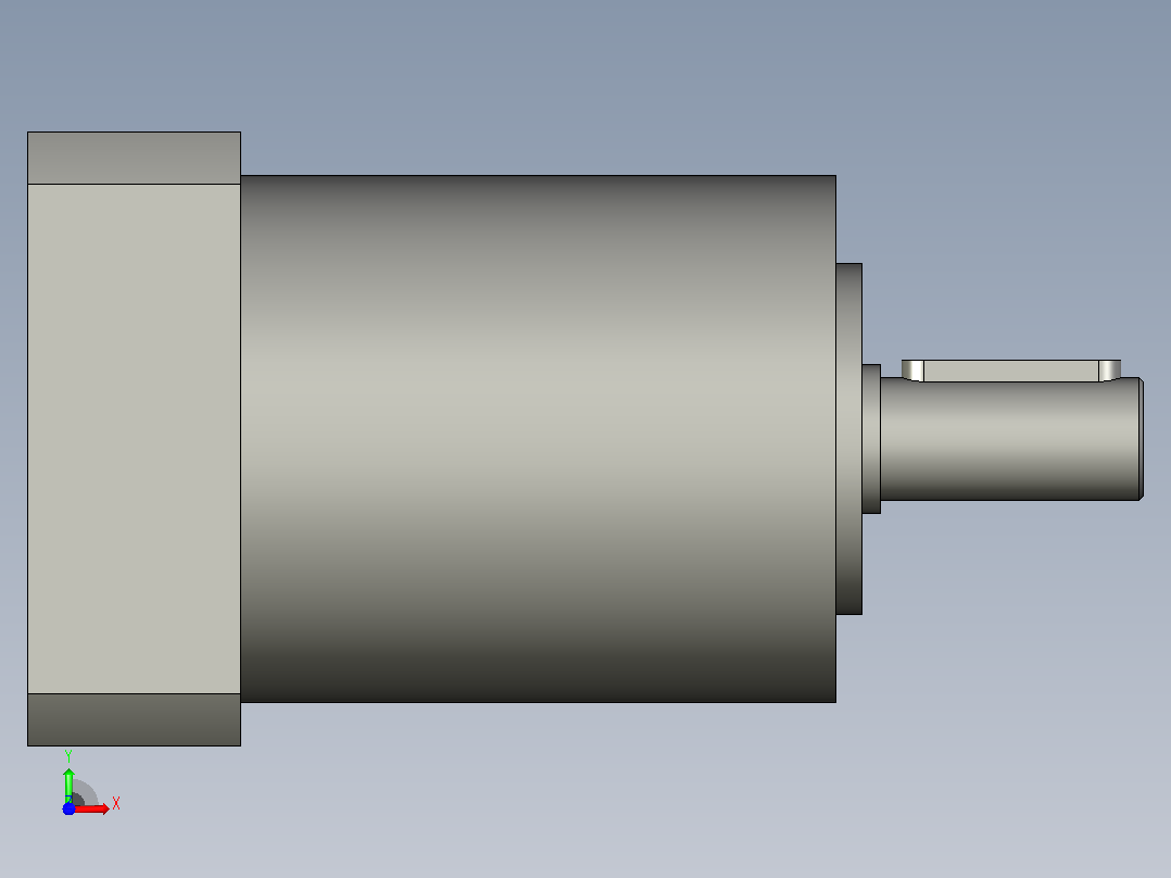 间隙减速器gearbox_gbx060004k_gbk_060_070_2_f前视图