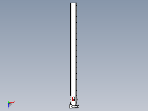 皮带直线轴半封闭可选导轨TPA-HNB-120D-110-L1550-LU-C-P40-N3俯视缩略图