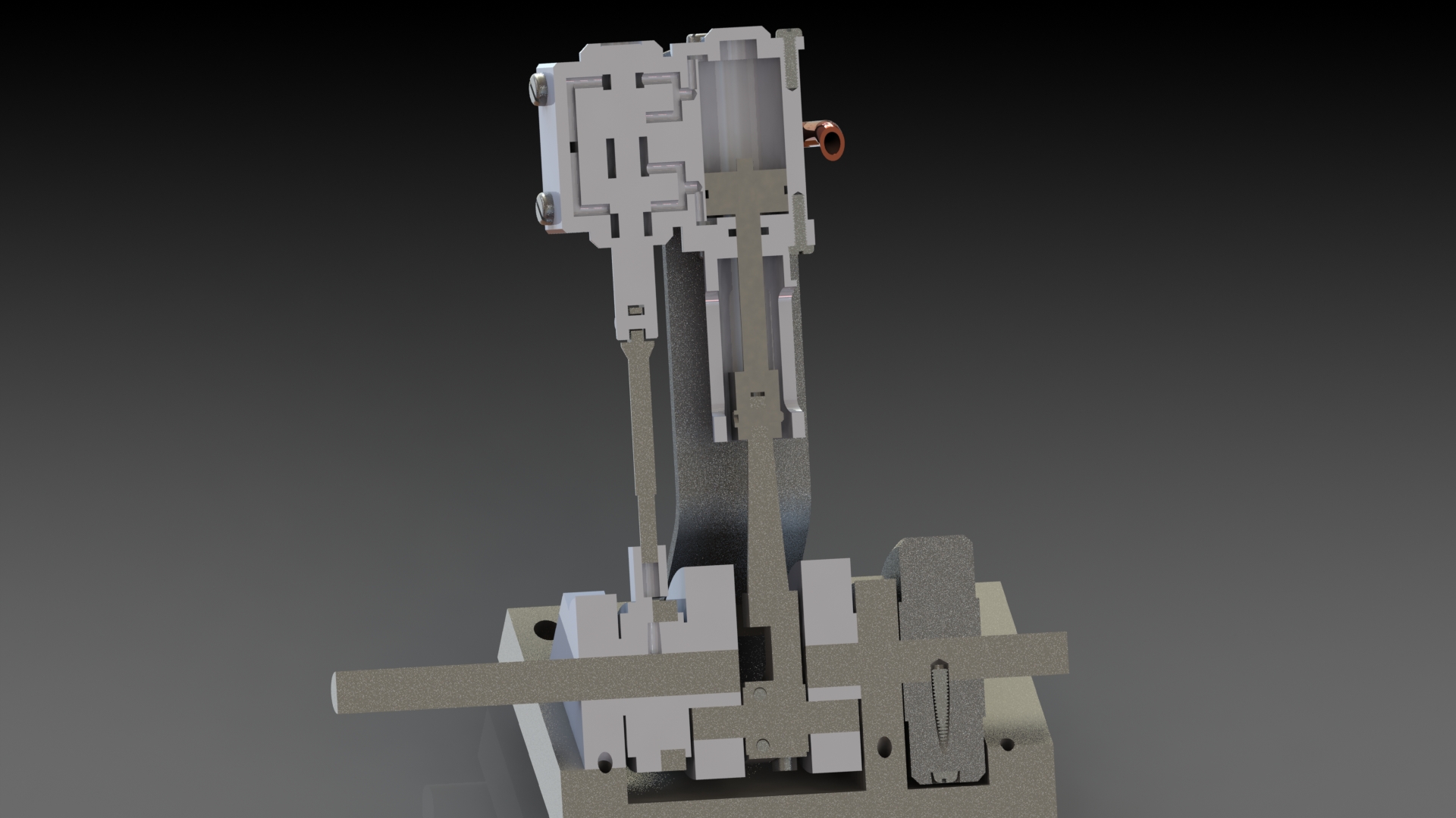 Garold Posh设计的V型模型蒸汽机3D图纸 Solidworks设计PDF工程图