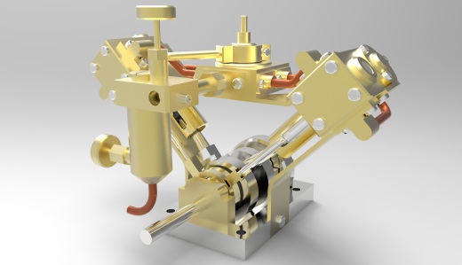 Garold Posh设计的V型模型蒸汽机3D图纸 Solidworks设计PDF工程图缩略图