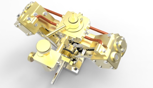 Garold Posh设计的V型模型蒸汽机3D图纸 Solidworks设计PDF工程图缩略图