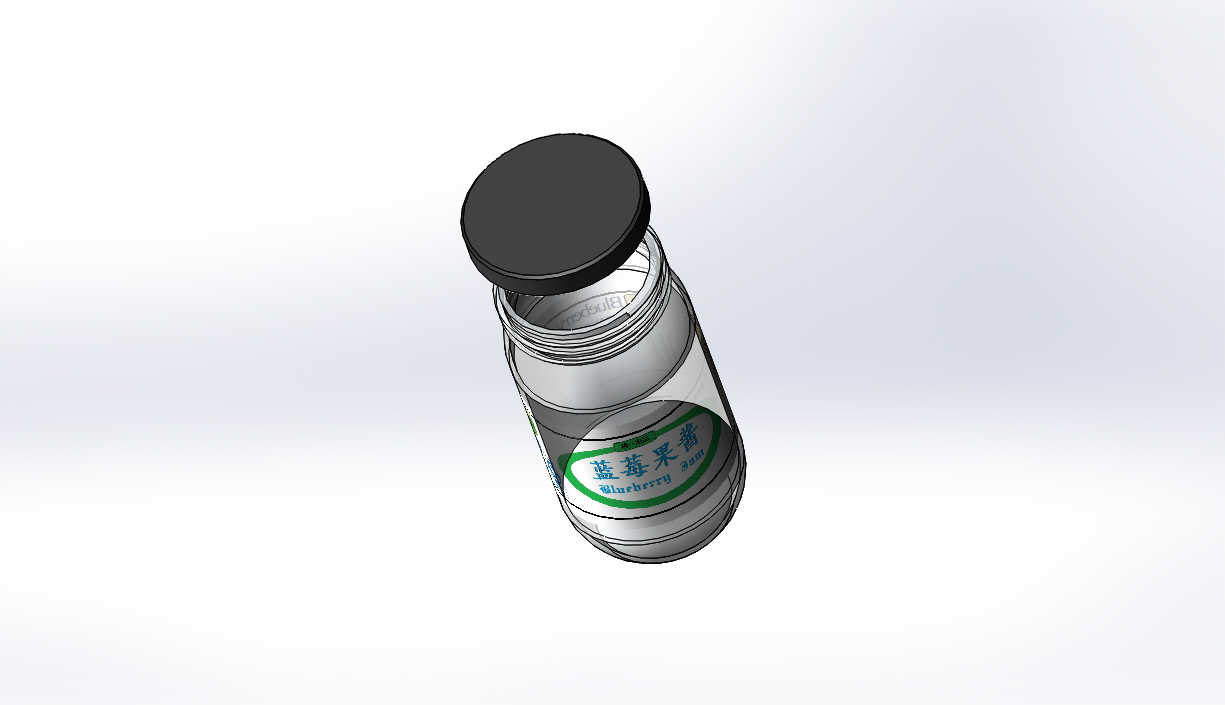 蓝莓果酱瓶