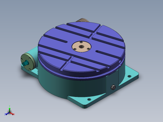 回转工作台 3D图纸 机械设备设计