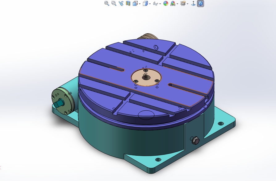 回转工作台 3D图纸 机械设备设计