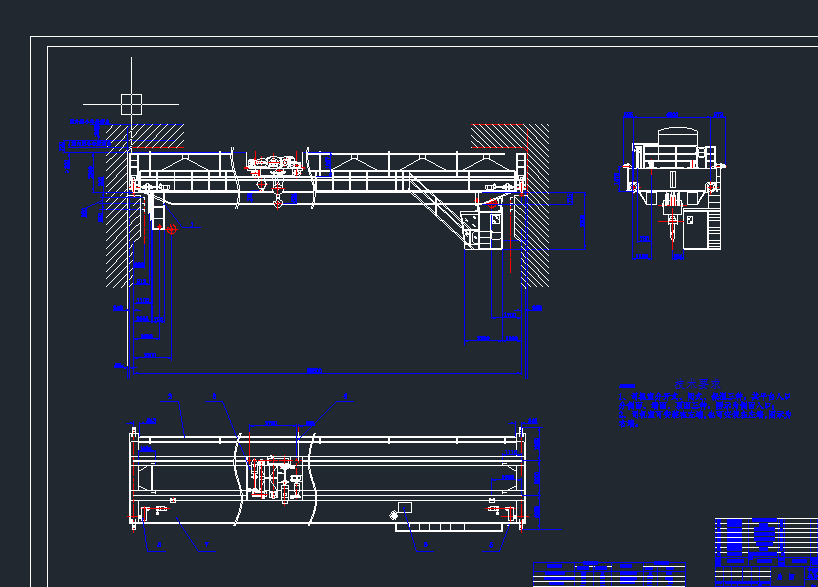 20-5t桥式吊钩起重机【优秀含CAD图纸】