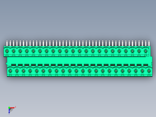 DEGSON 2EDG 系列 5.0mm 可插拔接线端子组-2EDGRT-5.0-44P-14-00AH俯视缩略图