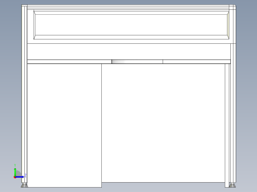 办公桌左视缩略图