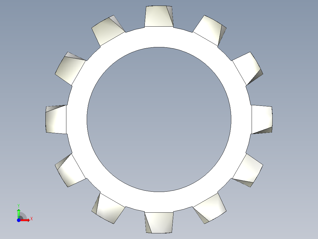 垫圈 外牙锁 公制-EXTERNAL TOOTH LOCK WASHER for M20 SCREW.x_t前视图