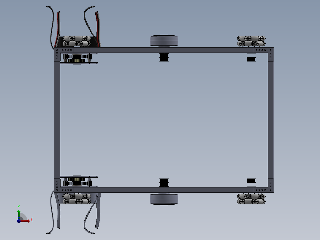 全向轮 底盘 (9)前视图