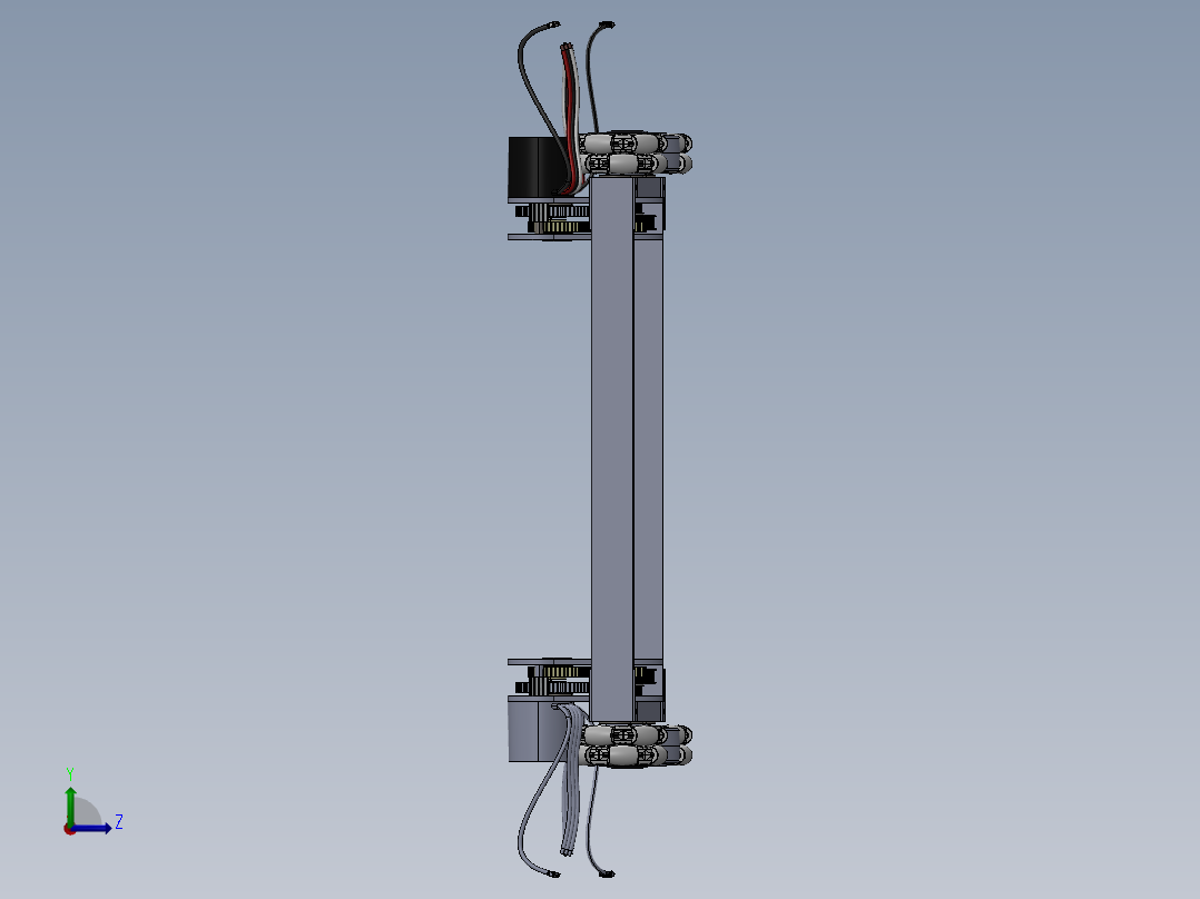 全向轮 底盘 (9)左视图