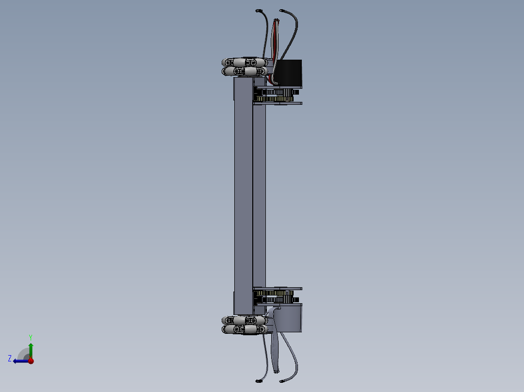 全向轮 底盘 (9)右视图