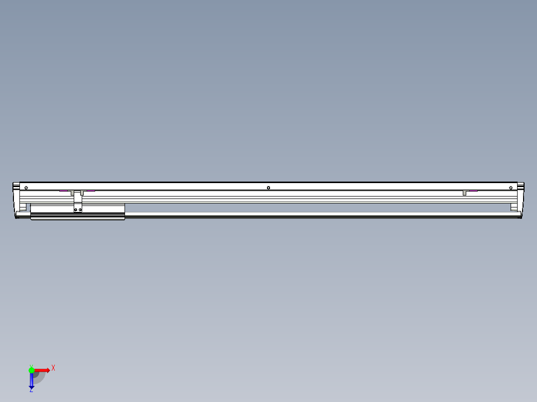 威洛博VL系列直线电机模组-VL14S3-S850俯视图