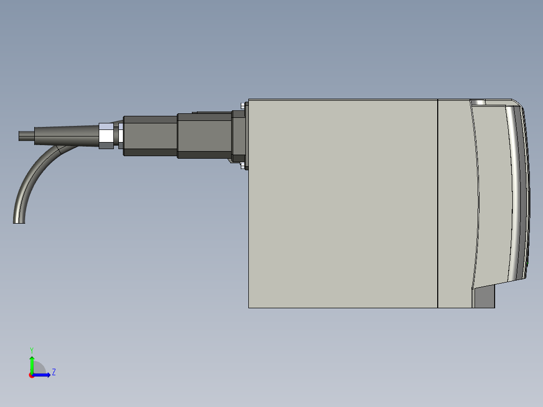 基恩士MD-F3000(W)_F3020(W)_H_kc图纸模型左视图