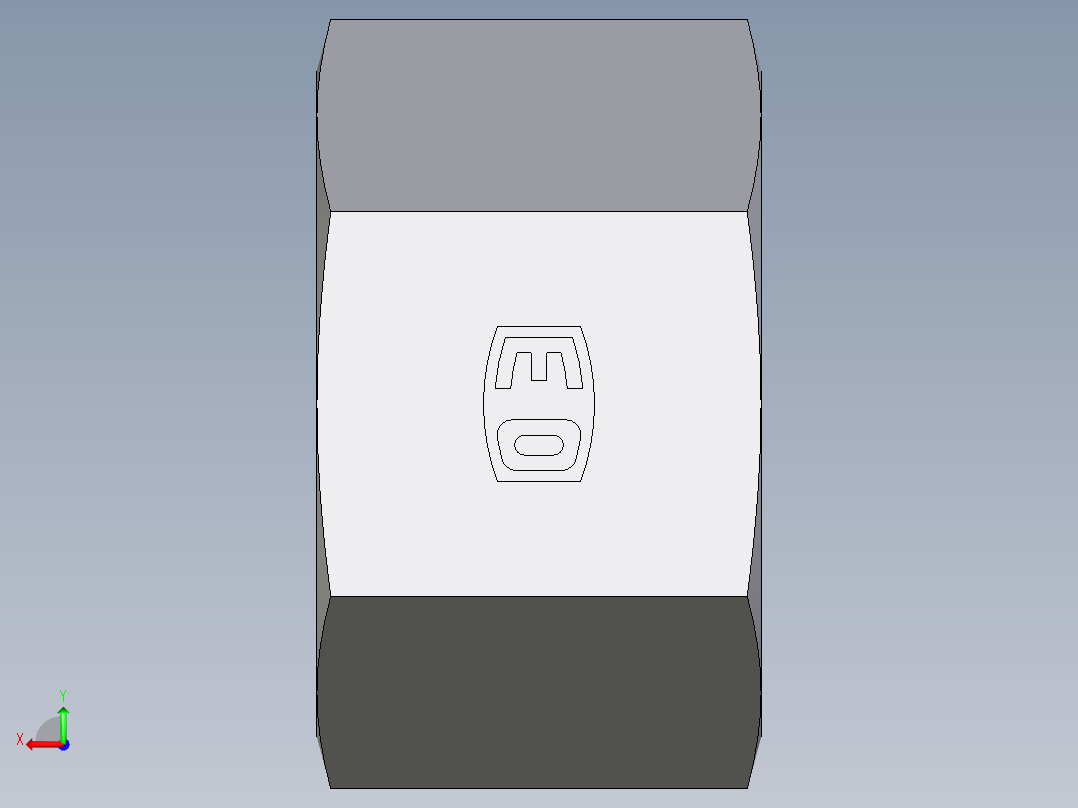 卡套式工业通用硬管接头EO_Nut_EO_24__Cone_end_M20SCFX后视图