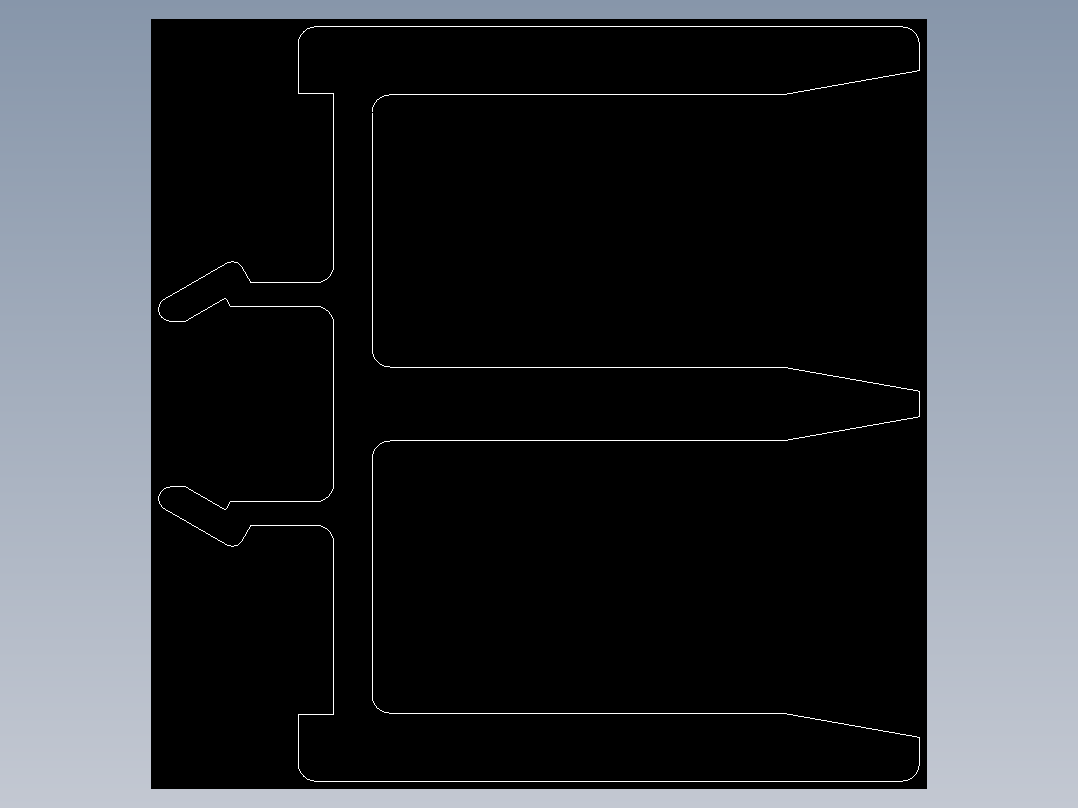 型材-BR 8 SLOT PVC SLIDING DOOR PROFILE 3842526588.DXF