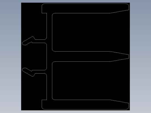 型材-BR 8 SLOT PVC SLIDING DOOR PROFILE 3842526588.DXF