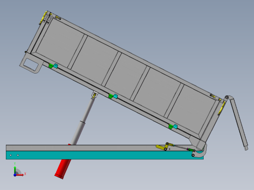 升降平台自卸车厢总成前视缩略图