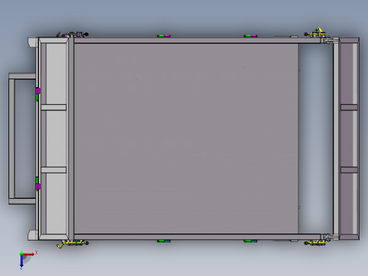 升降平台自卸车厢总成俯视缩略图