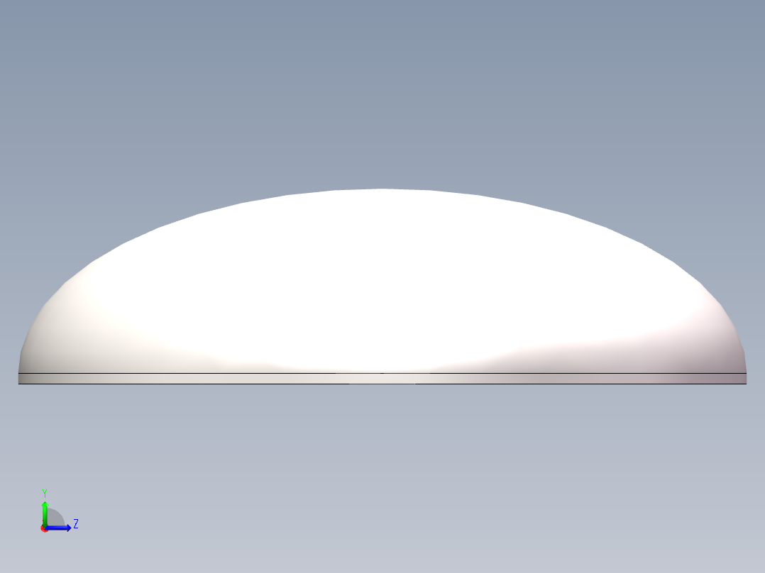 EHA椭圆形封头DN1600左视图