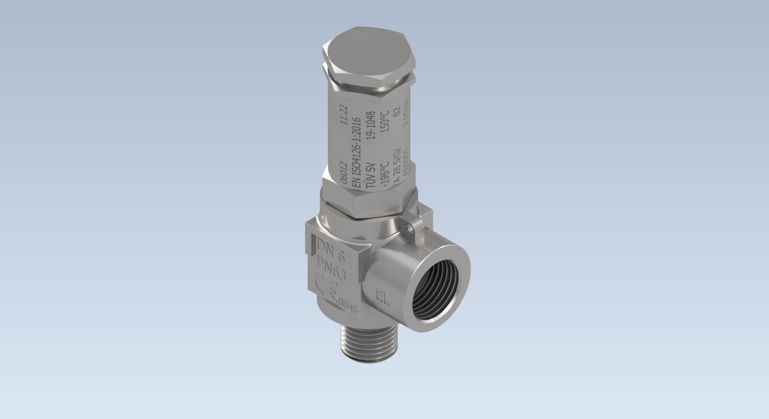 低温安全阀，不锈钢角阀，PN63