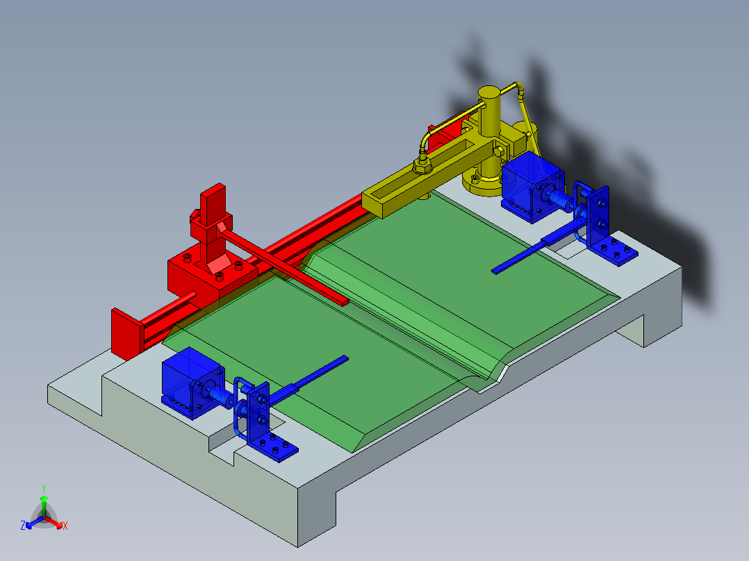 XL655-自动翻书器的设计三维PROE设计素材正等轴测图