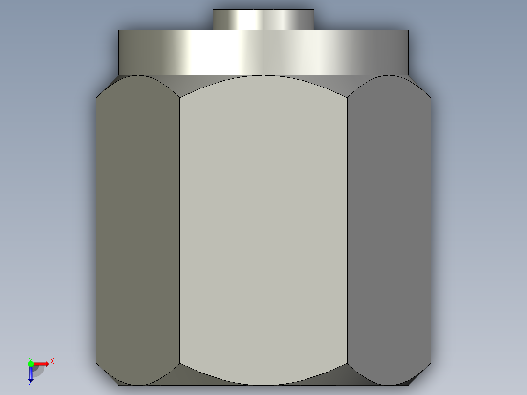 卡套式工业通用硬管接头4_fnu-s俯视图