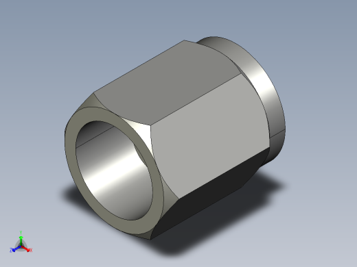 卡套式工业通用硬管接头4_fnu-s正等轴测缩略图