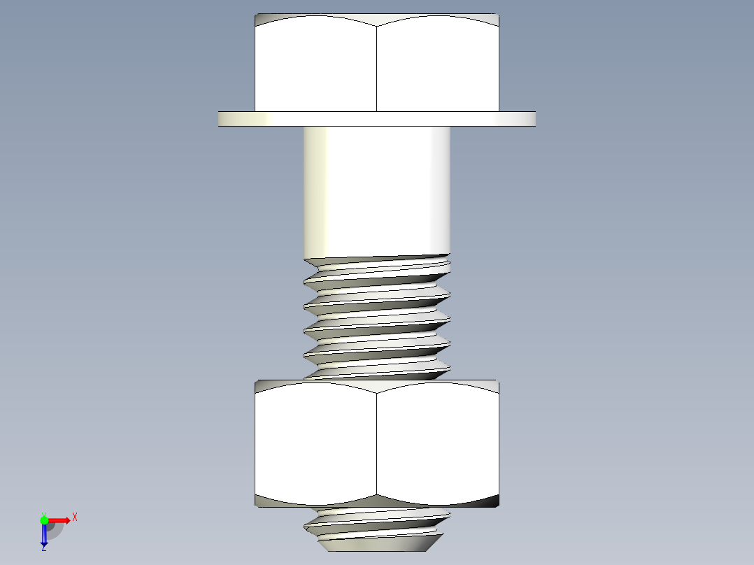 螺栓和螺母-M6 X 1.0.rar俯视图