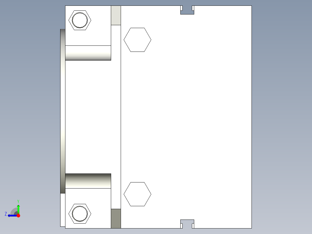 旋转气爪PRC40ST-90右视图