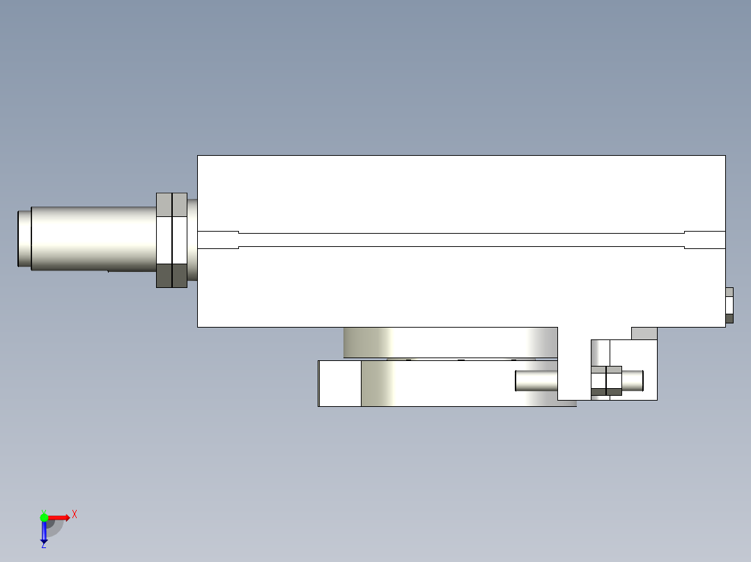 旋转气爪PRC40ST-90俯视图
