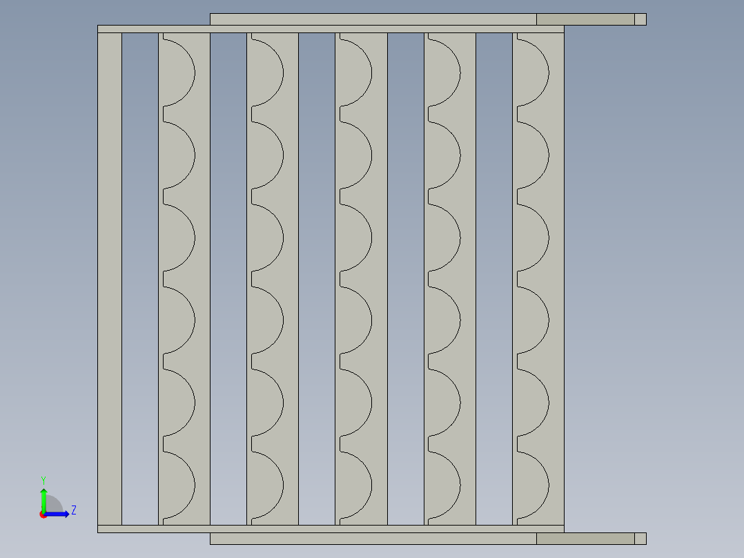 安全帽放置架左视图