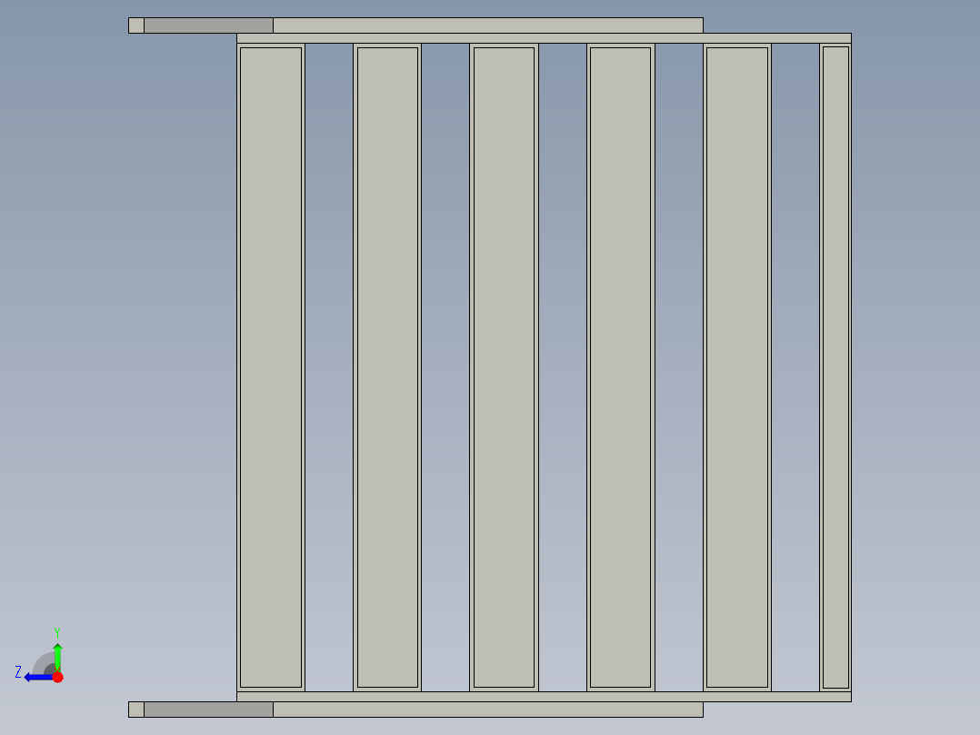安全帽放置架右视图