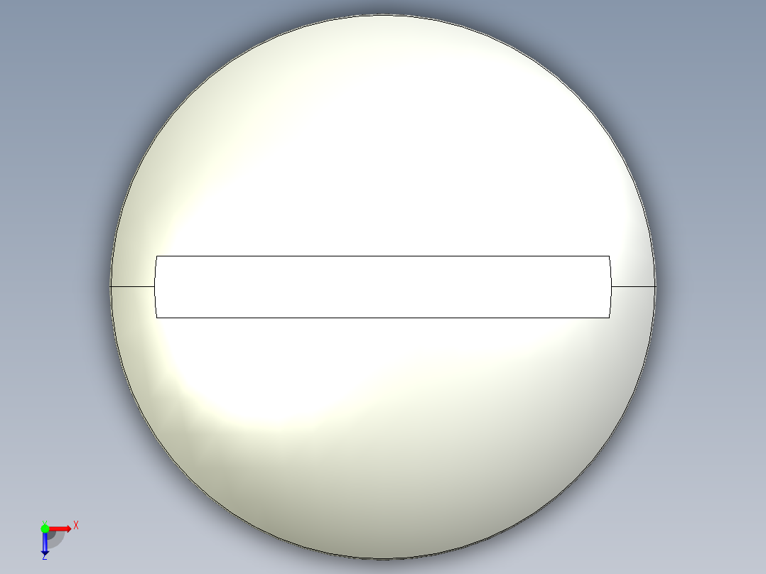 紧固件-STEP 0.3125 Truss Slot Bolt俯视图